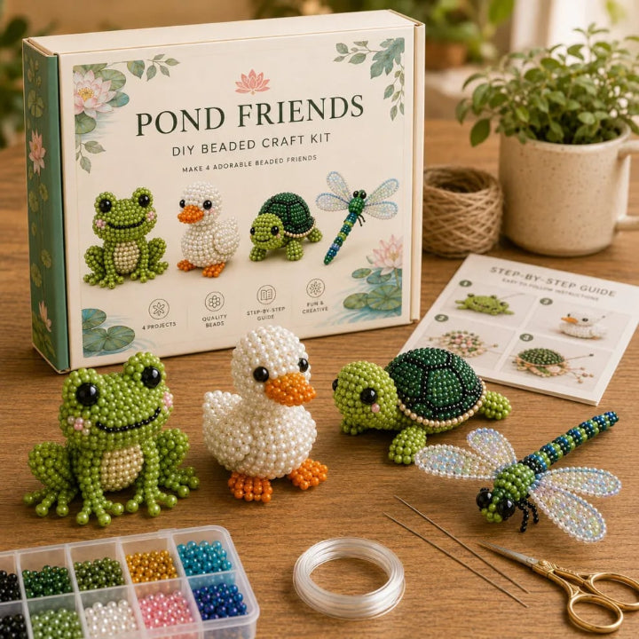 Beadbeast - 3D-Bastelset für Tiere mit Perlen und Anleitung