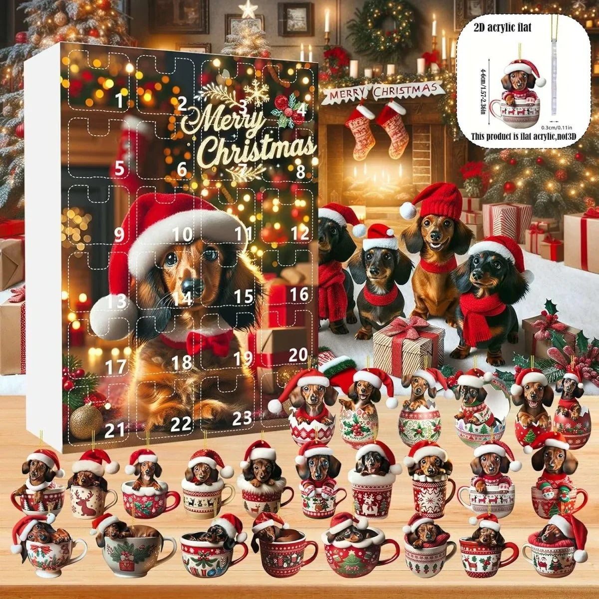 Dachvent - Dackel-Adventskalender mit 24 täglichen Überraschungen