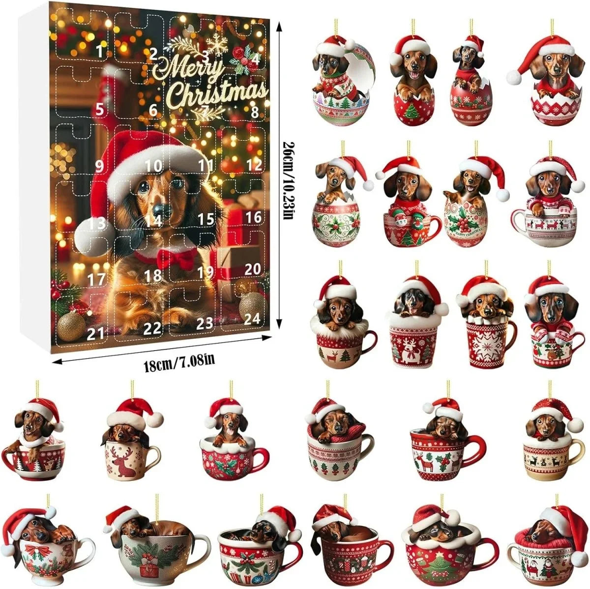Dachvent - Dackel-Adventskalender mit 24 täglichen Überraschungen