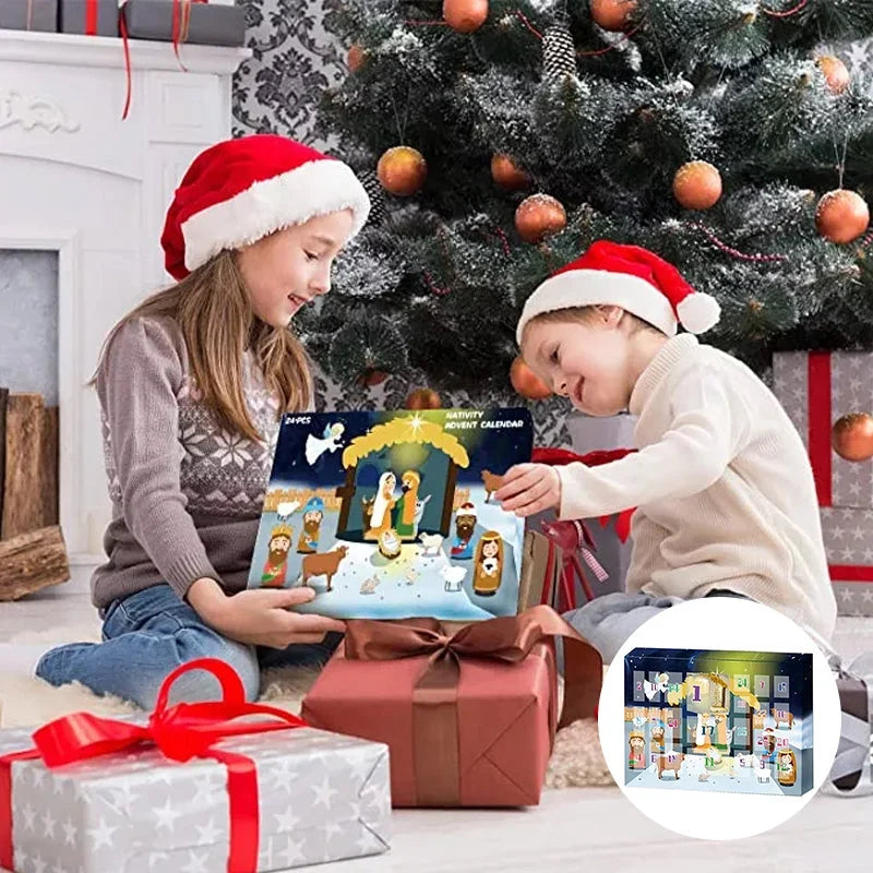 Nativcount - Adventskalender mit 24 Krippenfiguren