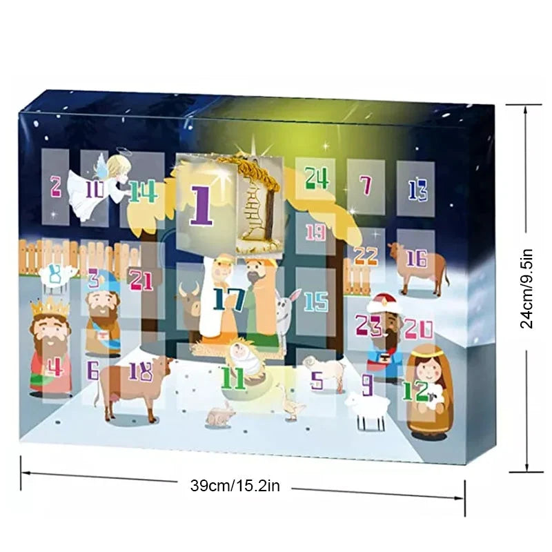 Nativcount - Adventskalender mit 24 Krippenfiguren