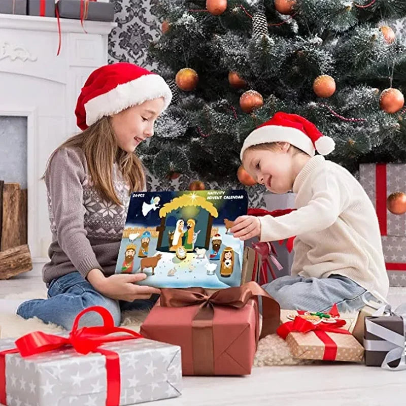 Nativcount - Adventskalender mit 24 Krippenfiguren