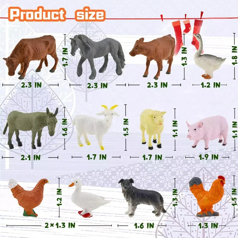 Nativcount - Adventskalender mit 24 Krippenfiguren