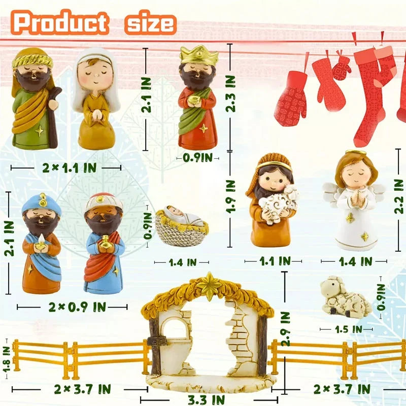 Nativcount - Adventskalender mit 24 Krippenfiguren
