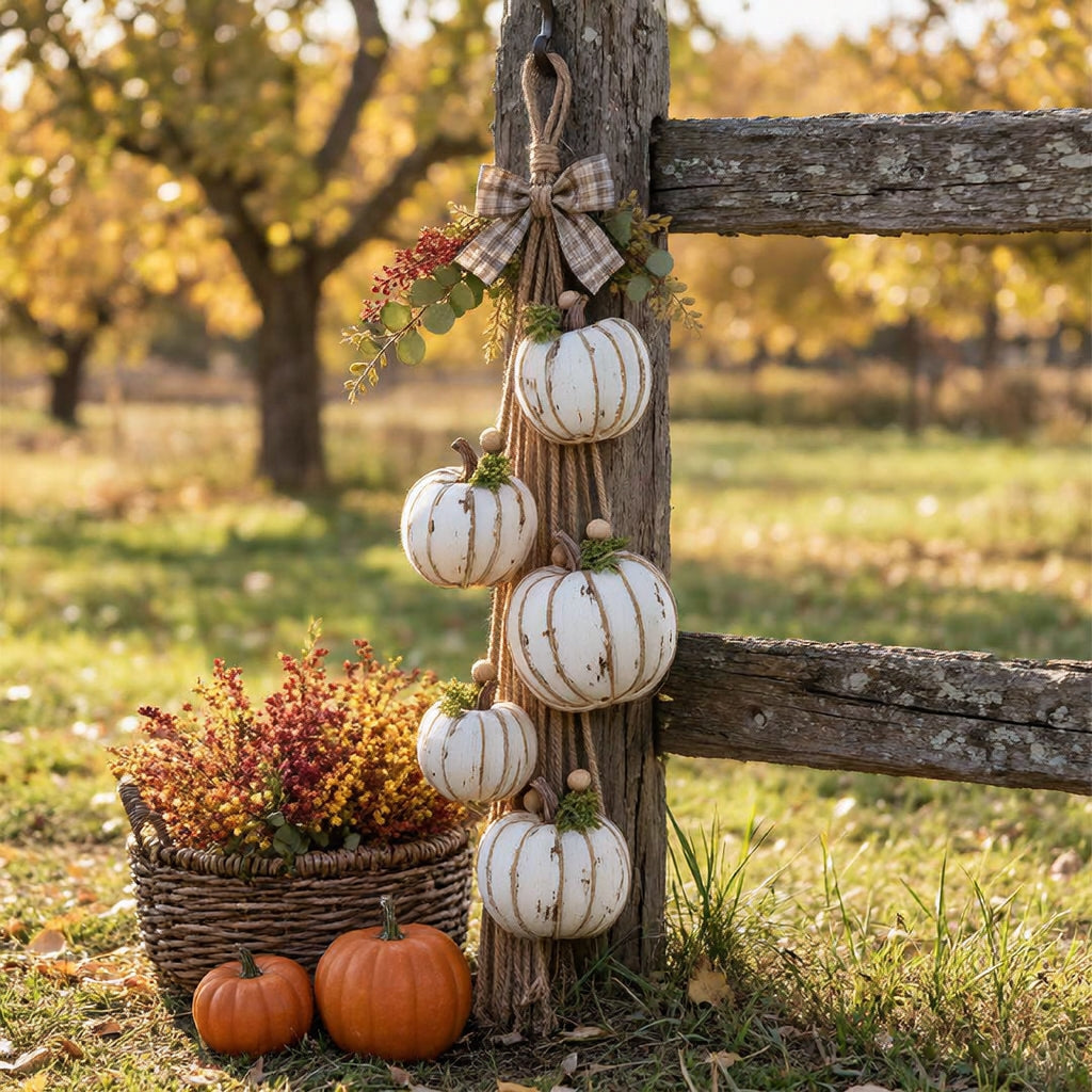 Hallowreath - LED-Kürbiskranz für die Halloween-Dekoration