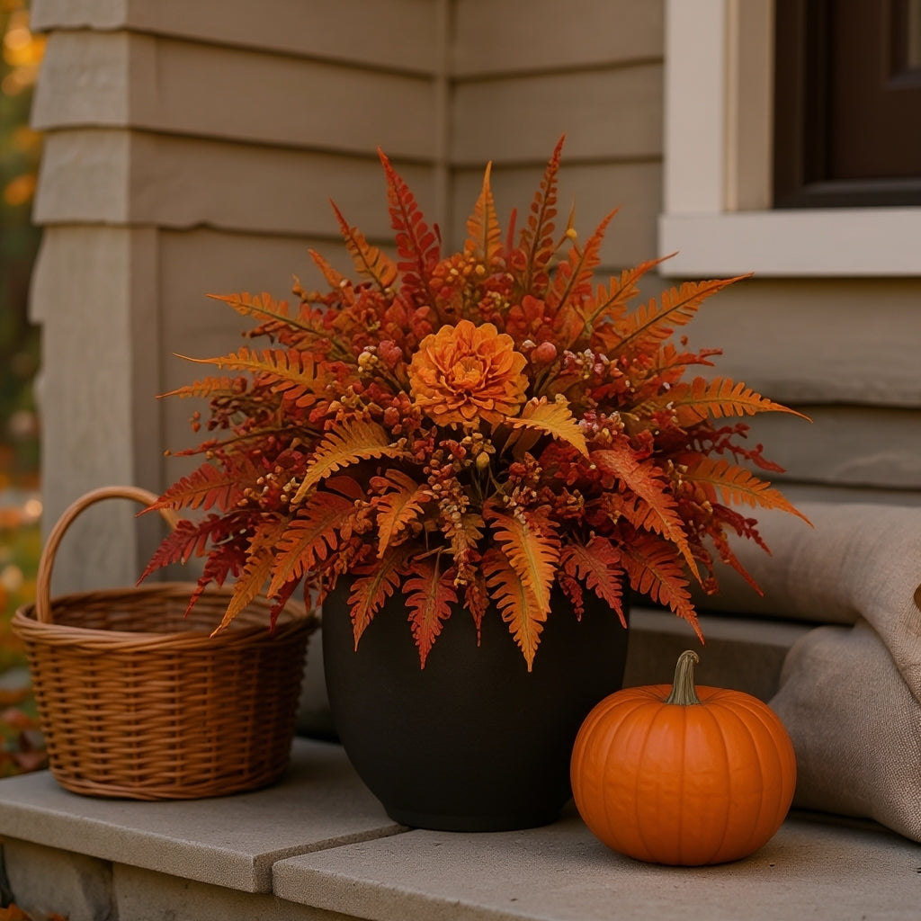 Fallpetal - Herbstliches Dekorations-Blumenarrangement für Innen und Außen