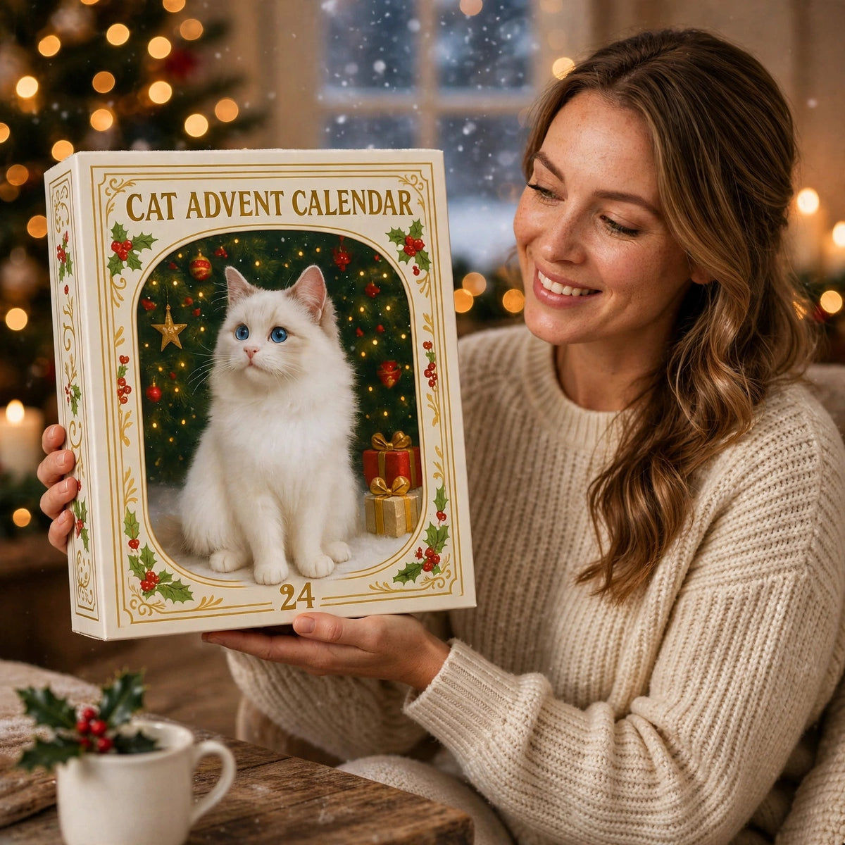 Catvent - Adventskalender mit Katzenmotiv und 24 Türchen