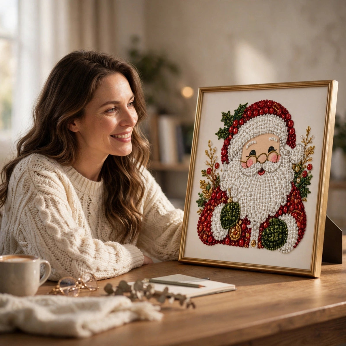 Yulecraft - Weihnachtliches Perlen-Diamantbild zum Selbermachen