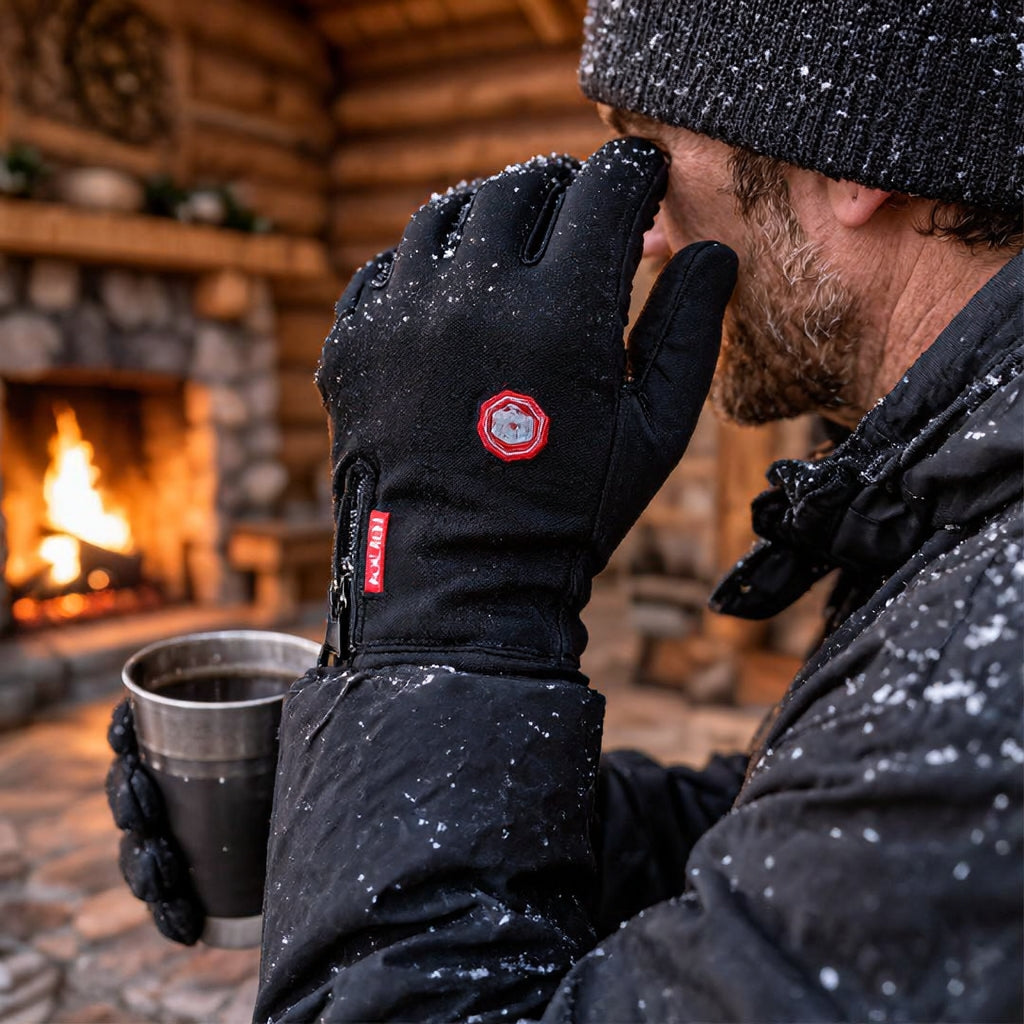Heatgrip - Elektrisch beheizbare Touchscreen-Handschuhe mit Fleece
