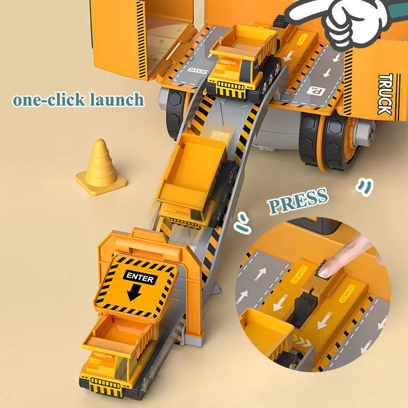Buildora - Baufahrzeug-Spielset zum Schrauben mit Figur