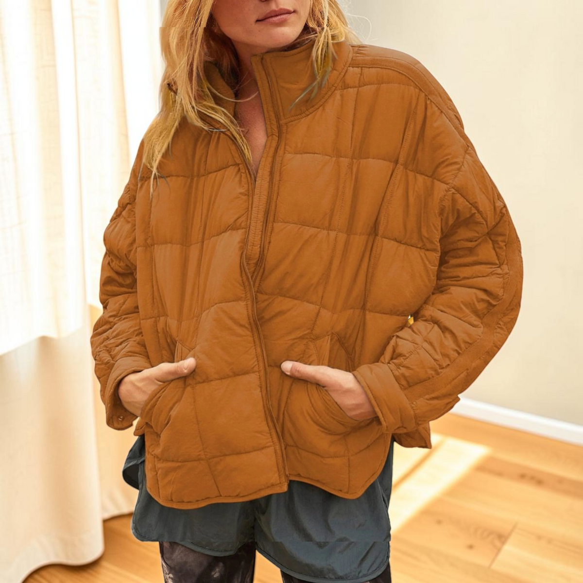 Pufflyn - Gemütliche Steppjacke mit hohem Kragen