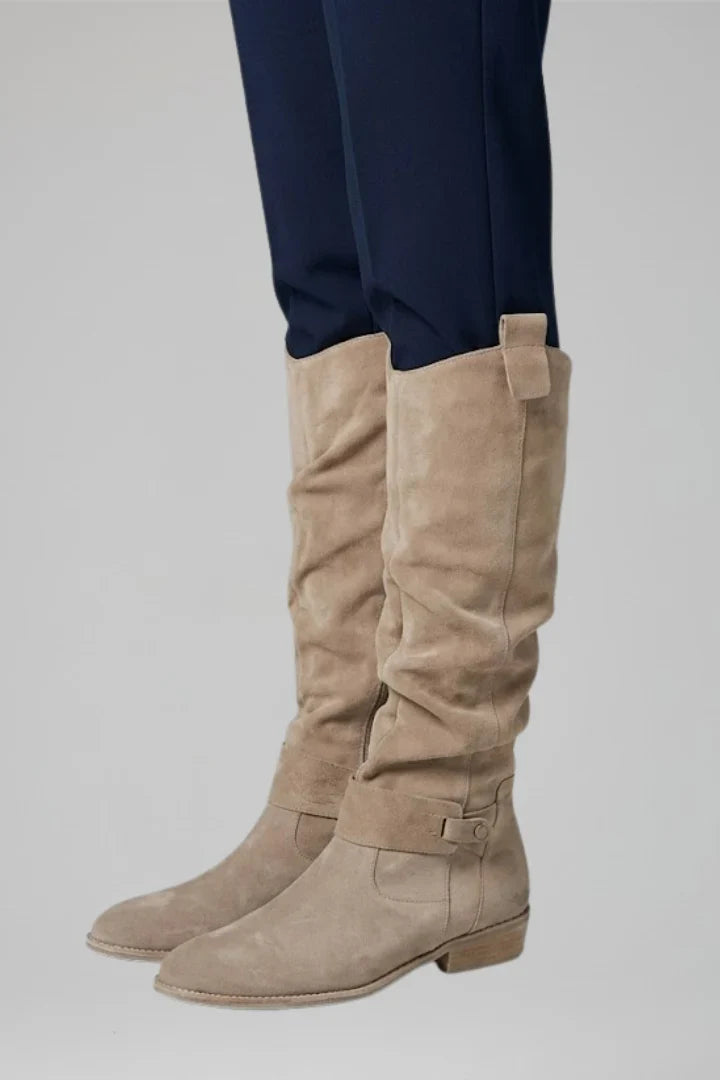 Buckelle - Hochschaftstiefel Damen mit Seitlicher Reißverschluss