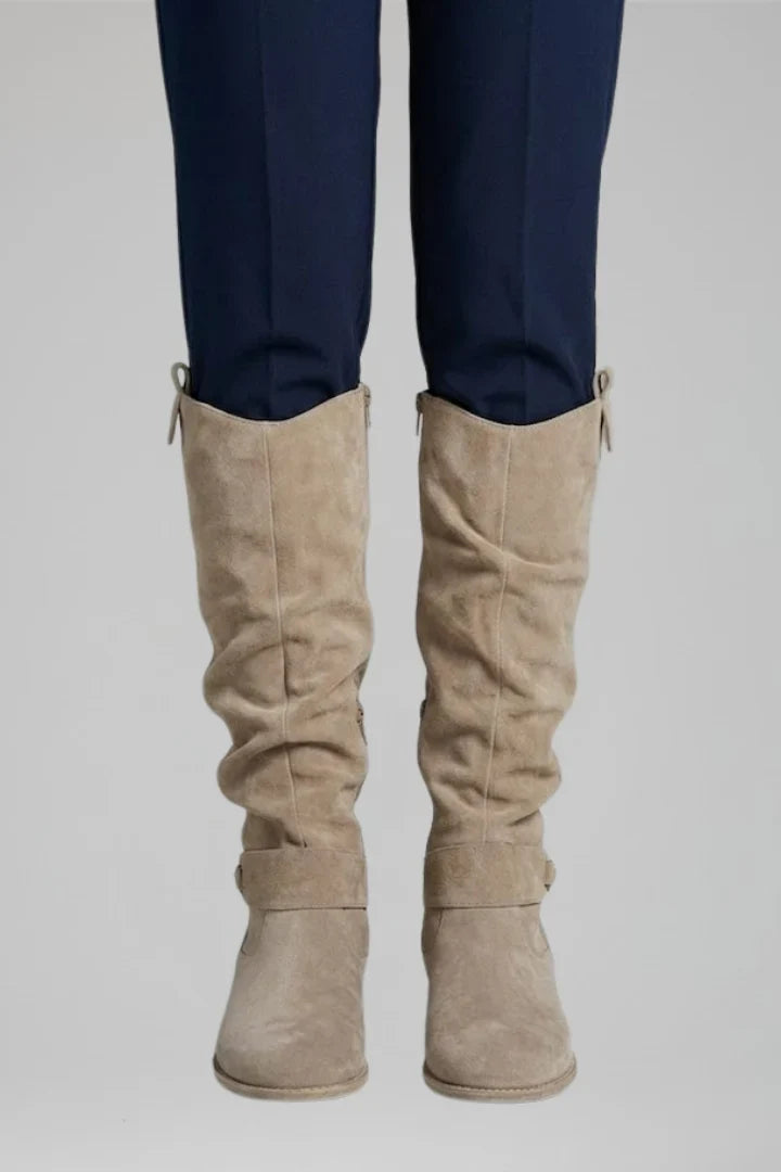 Buckelle - Hochschaftstiefel Damen mit Seitlicher Reißverschluss
