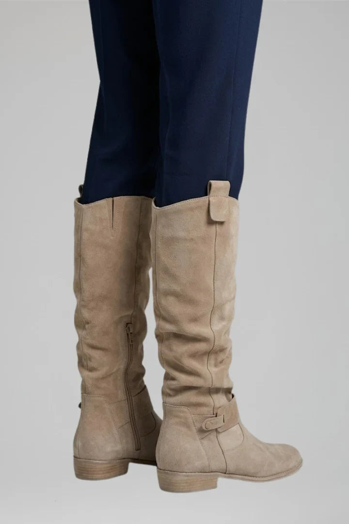 Buckelle - Hochschaftstiefel Damen mit Seitlicher Reißverschluss