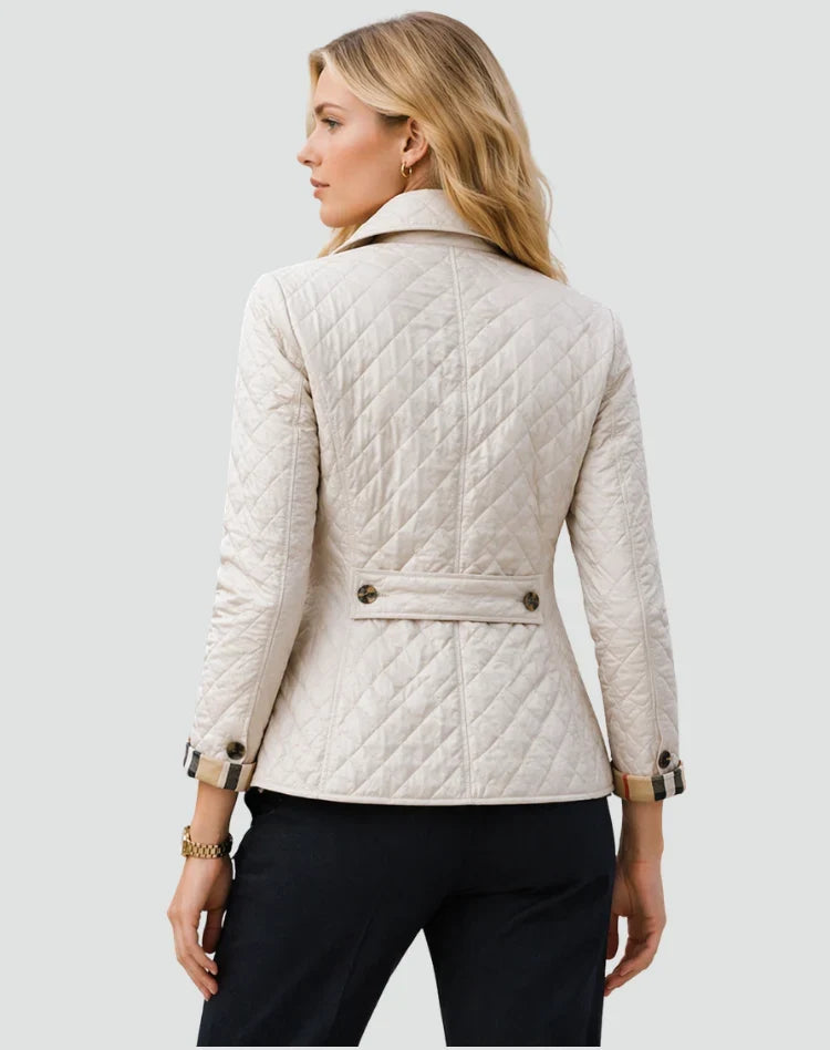 Quiltline - Steppjacke mit Kragen und Knopfverschluss
