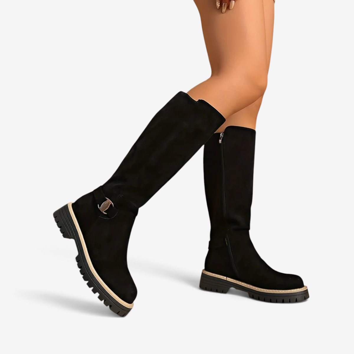 Zipwell - Damenstiefel mit Plateauabsatz und Reißverschluss