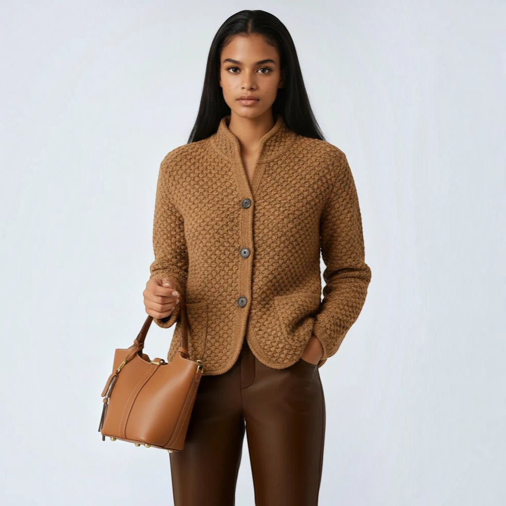 Cardelyn - Damen Cardigan mit Knopfverschluss vorne