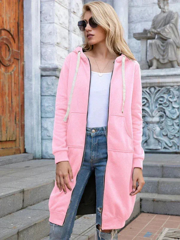 Jackora - Lange Kapuzenjacke mit weiter Passform