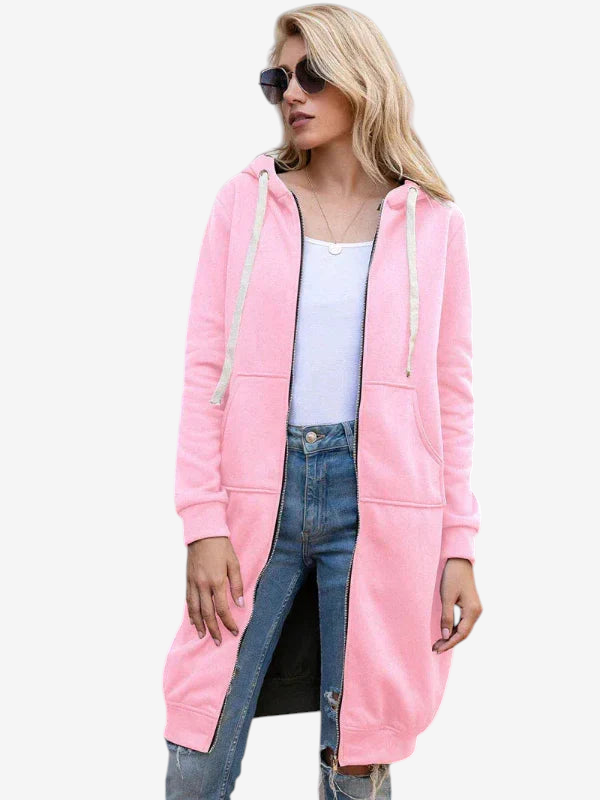Jackora - Lange Kapuzenjacke mit weiter Passform