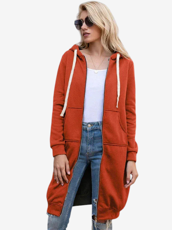 Jackora - Lange Kapuzenjacke mit weiter Passform