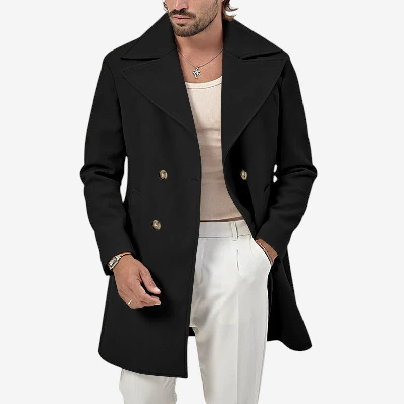 Overton - Manteau mit breiten, geschwungenen Revers
