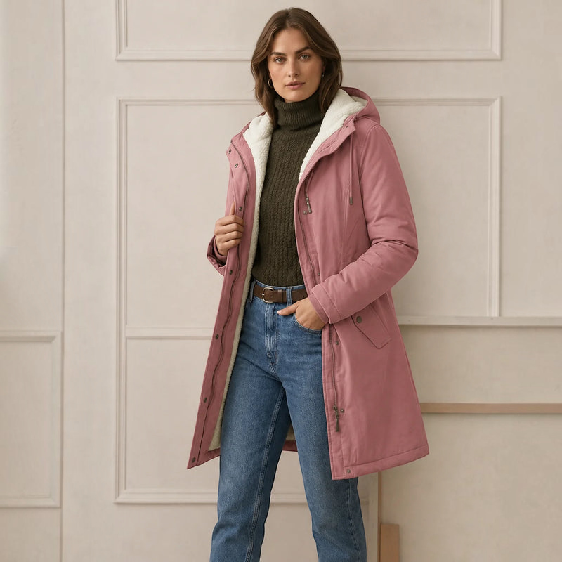 Fleecely - Parka mit Fleece-Futter und fester Kapuze