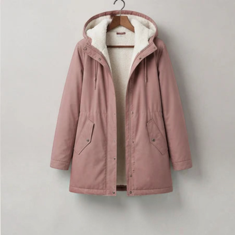 Fleecely - Parka mit Fleece-Futter und fester Kapuze