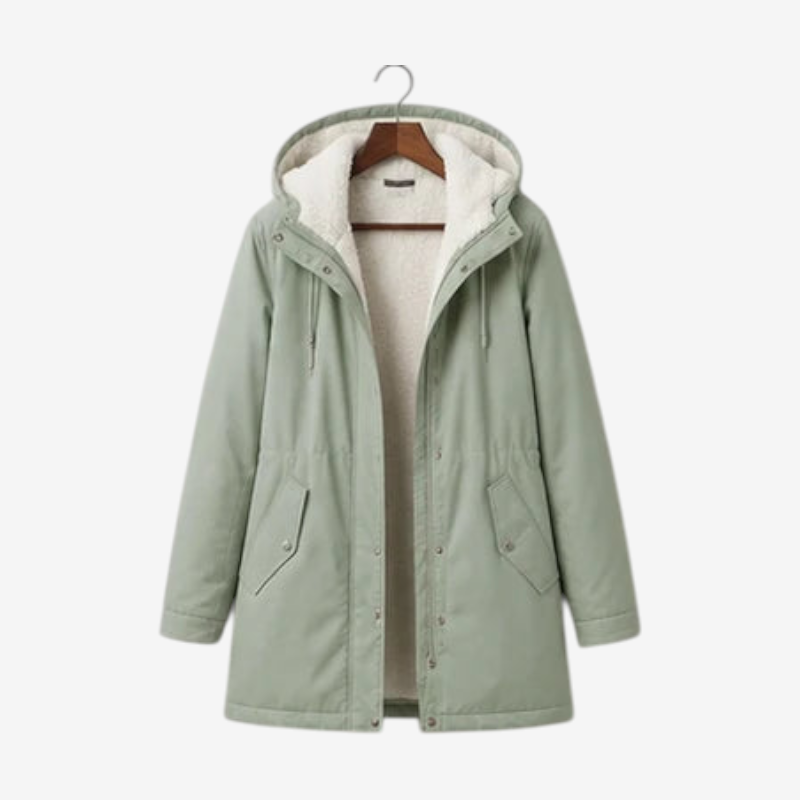 Fleecely - Parka mit Fleece-Futter und fester Kapuze