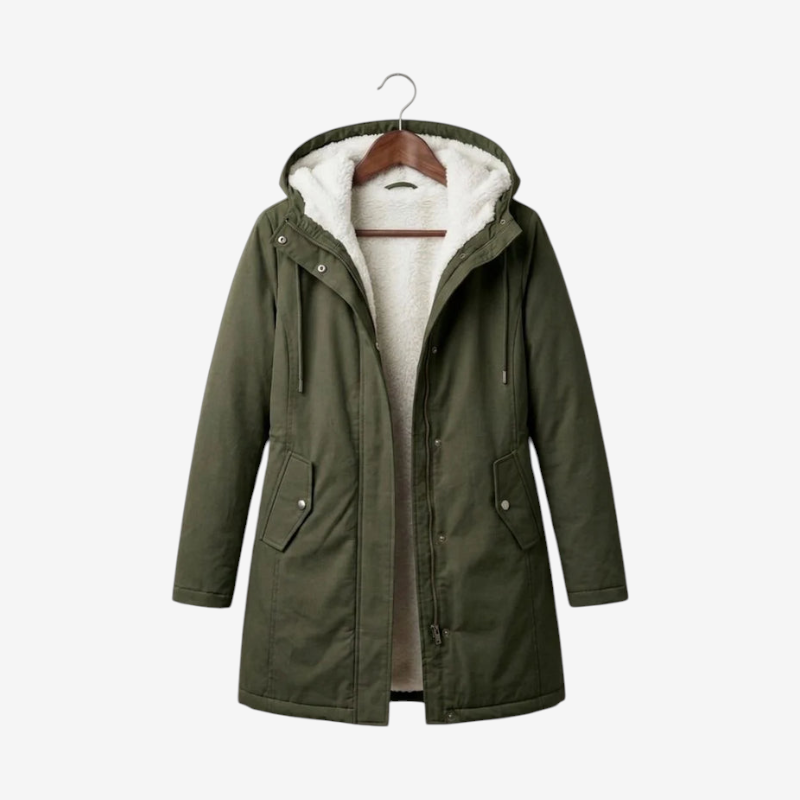 Fleecely - Parka mit Fleece-Futter und fester Kapuze