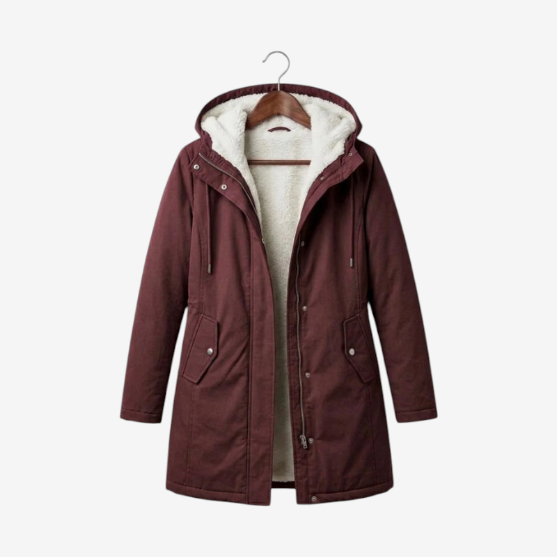 Fleecely - Parka mit Fleece-Futter und fester Kapuze