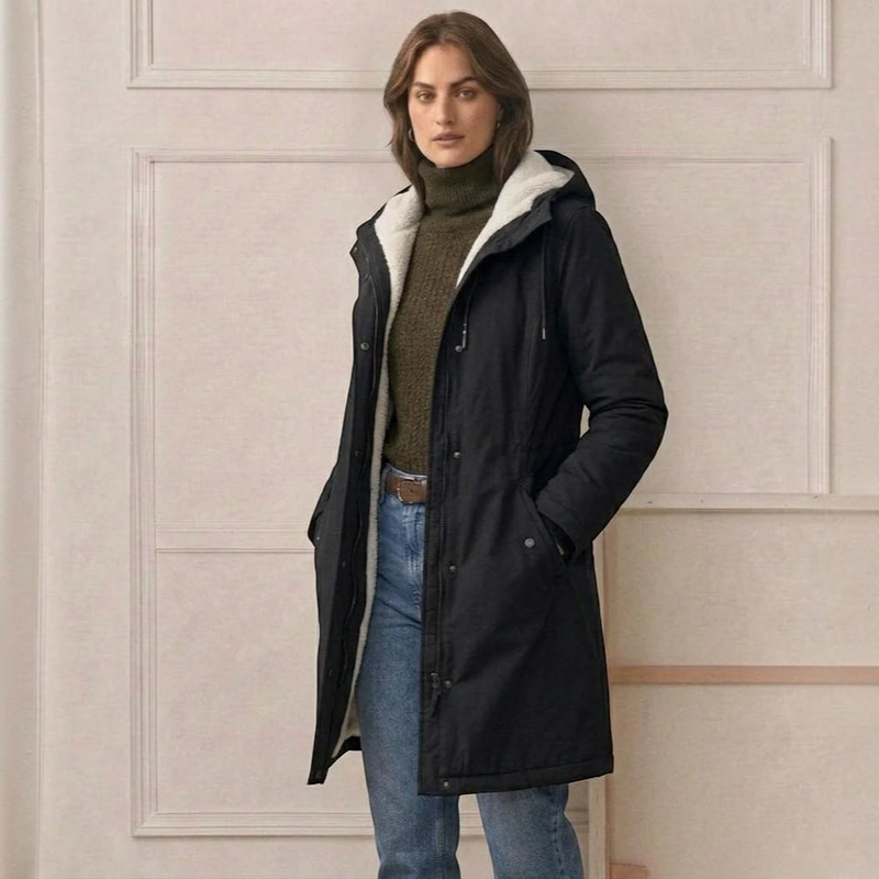 Fleecely - Parka mit Fleece-Futter und fester Kapuze