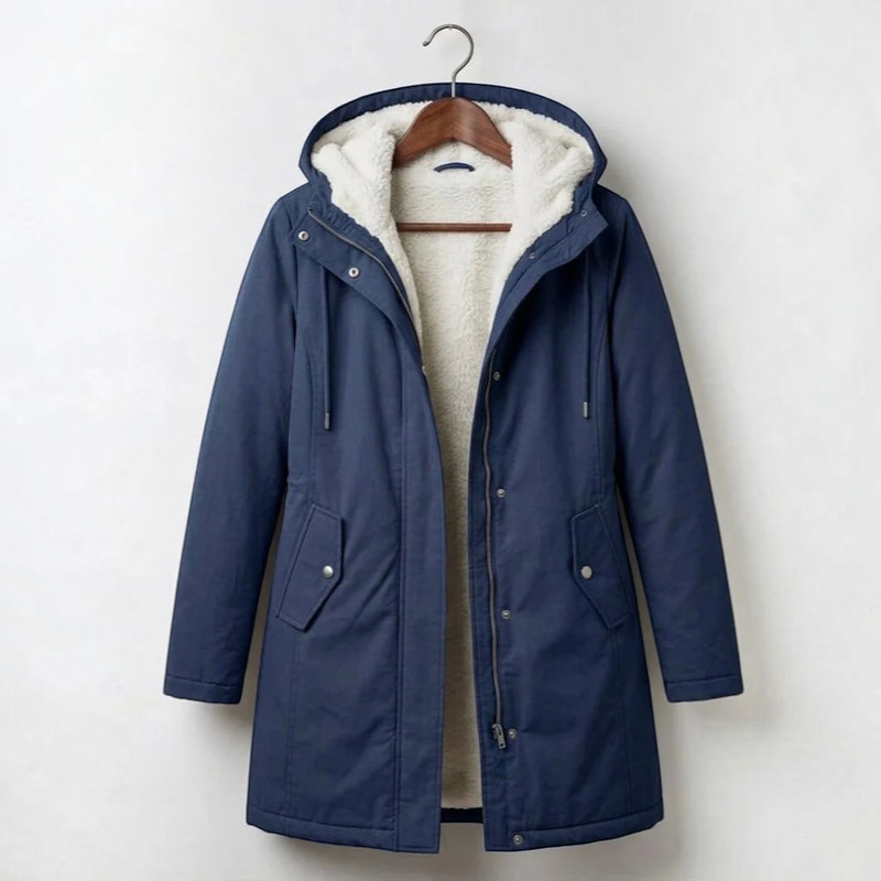 Fleecely - Parka mit Fleece-Futter und fester Kapuze