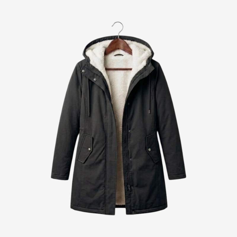 Fleecely - Parka mit Fleece-Futter und fester Kapuze