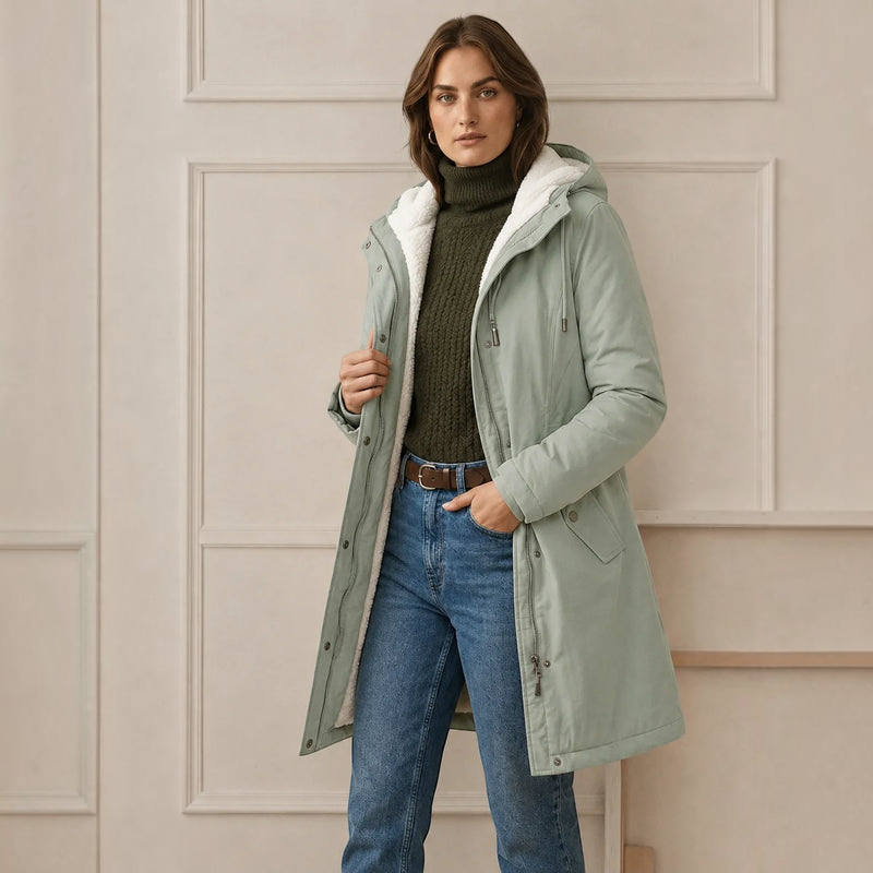 Fleecely - Parka mit Fleece-Futter und fester Kapuze