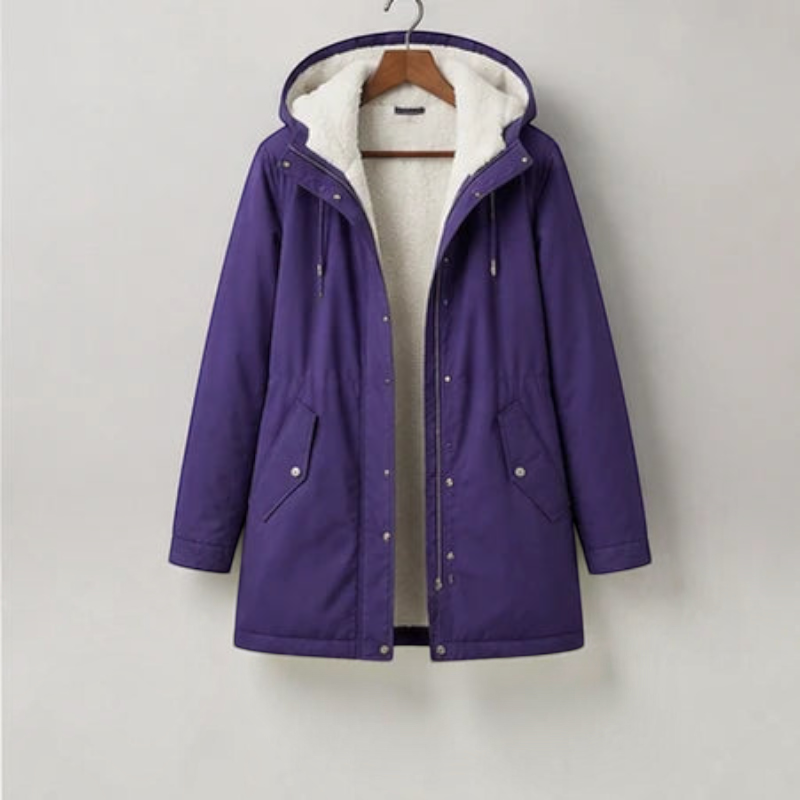Fleecely - Parka mit Fleece-Futter und fester Kapuze