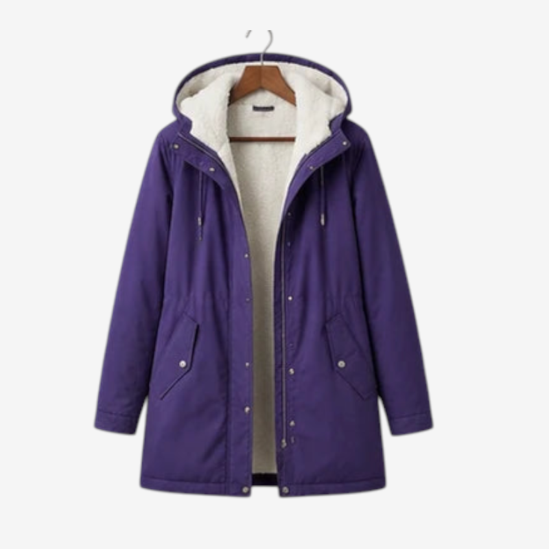 Fleecely - Parka mit Fleece-Futter und fester Kapuze