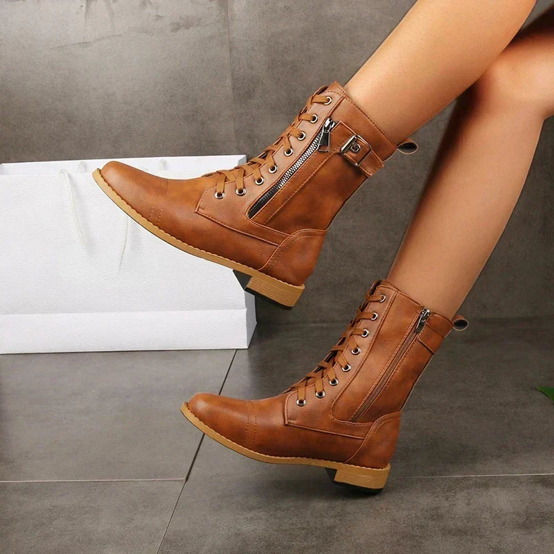 Lacenex - Damen-Stiefel Mit Hoher Schaft