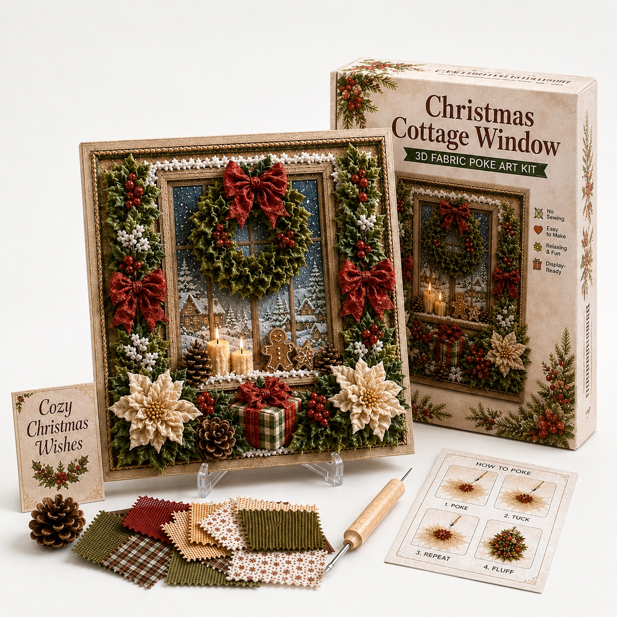 Yuleloom - 3D Stoff-Bastelset für Weihnachtsdekoration