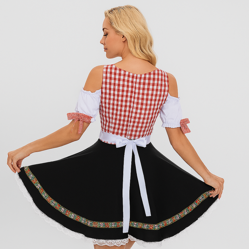 Damen-Dirndl mit Spitzenschürze