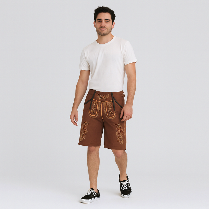 Kurze Trachtenhose mit Verstellbare Träger