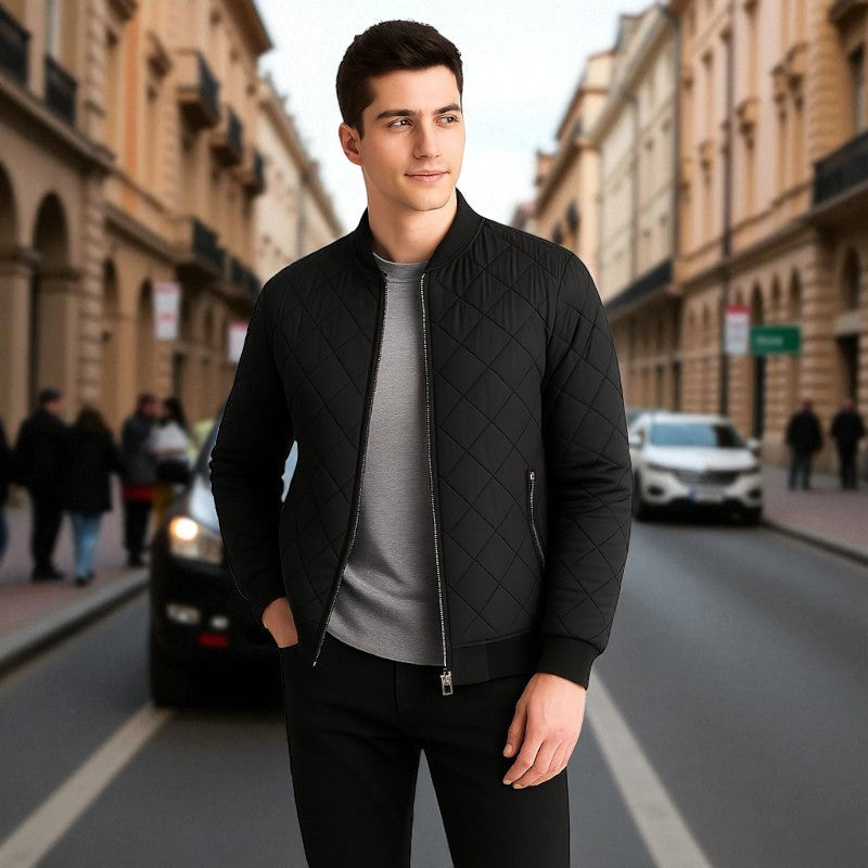 Pablo - Langarmjacke mit Kragen und Reißverschlusstaschen