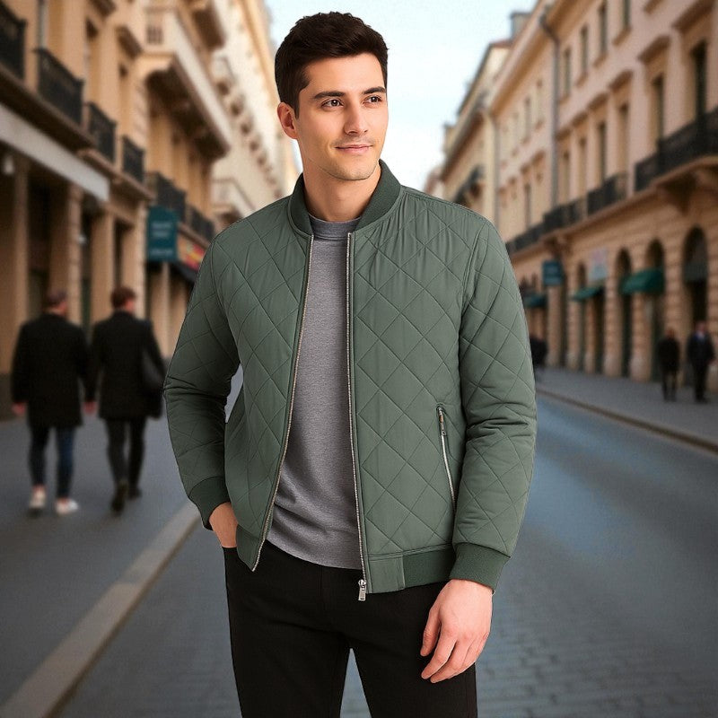 Pablo - Langarmjacke mit Kragen und Reißverschlusstaschen