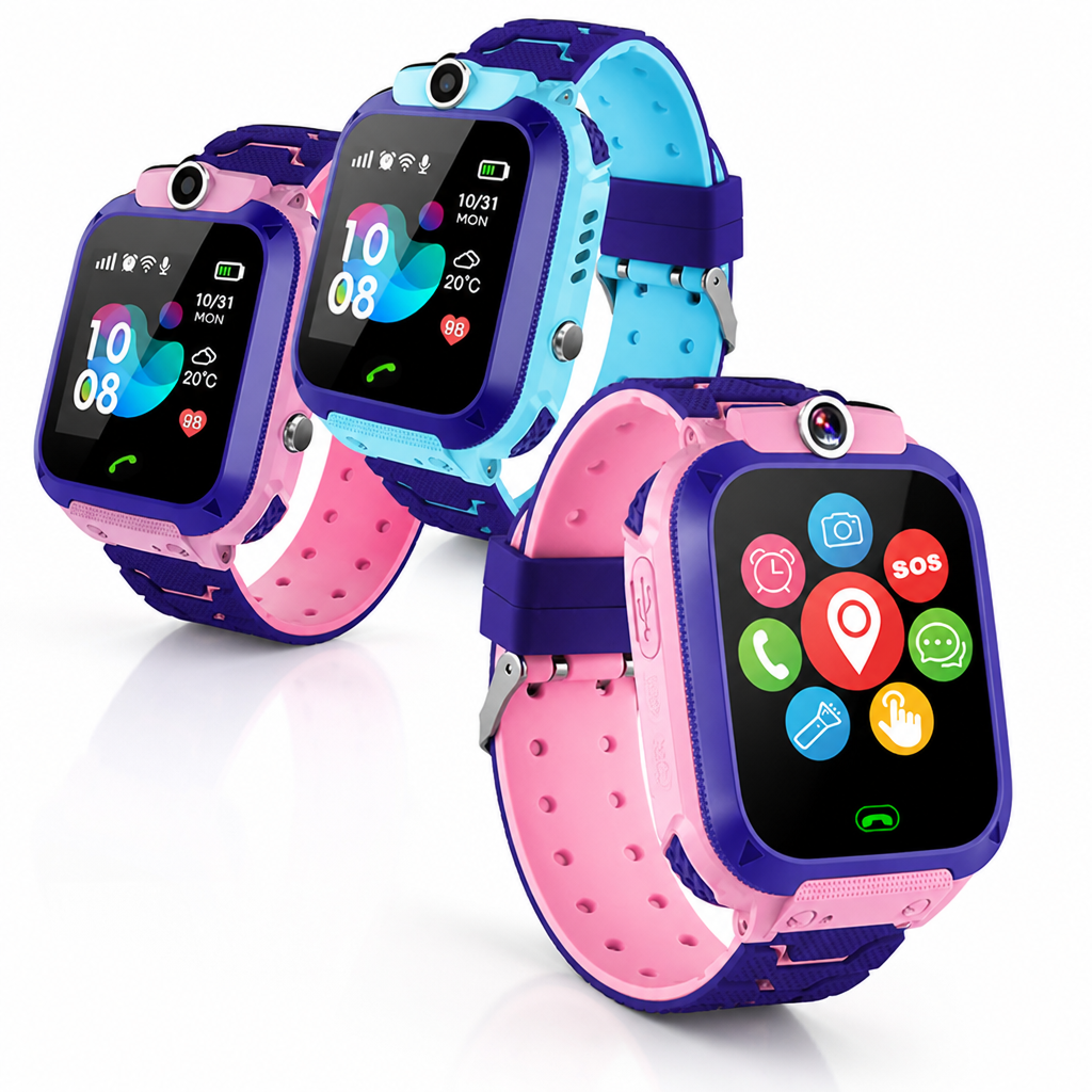 KidWatch – Kinder-Smartwatch mit GPS-Ortung, SOS-Taste und Kamera