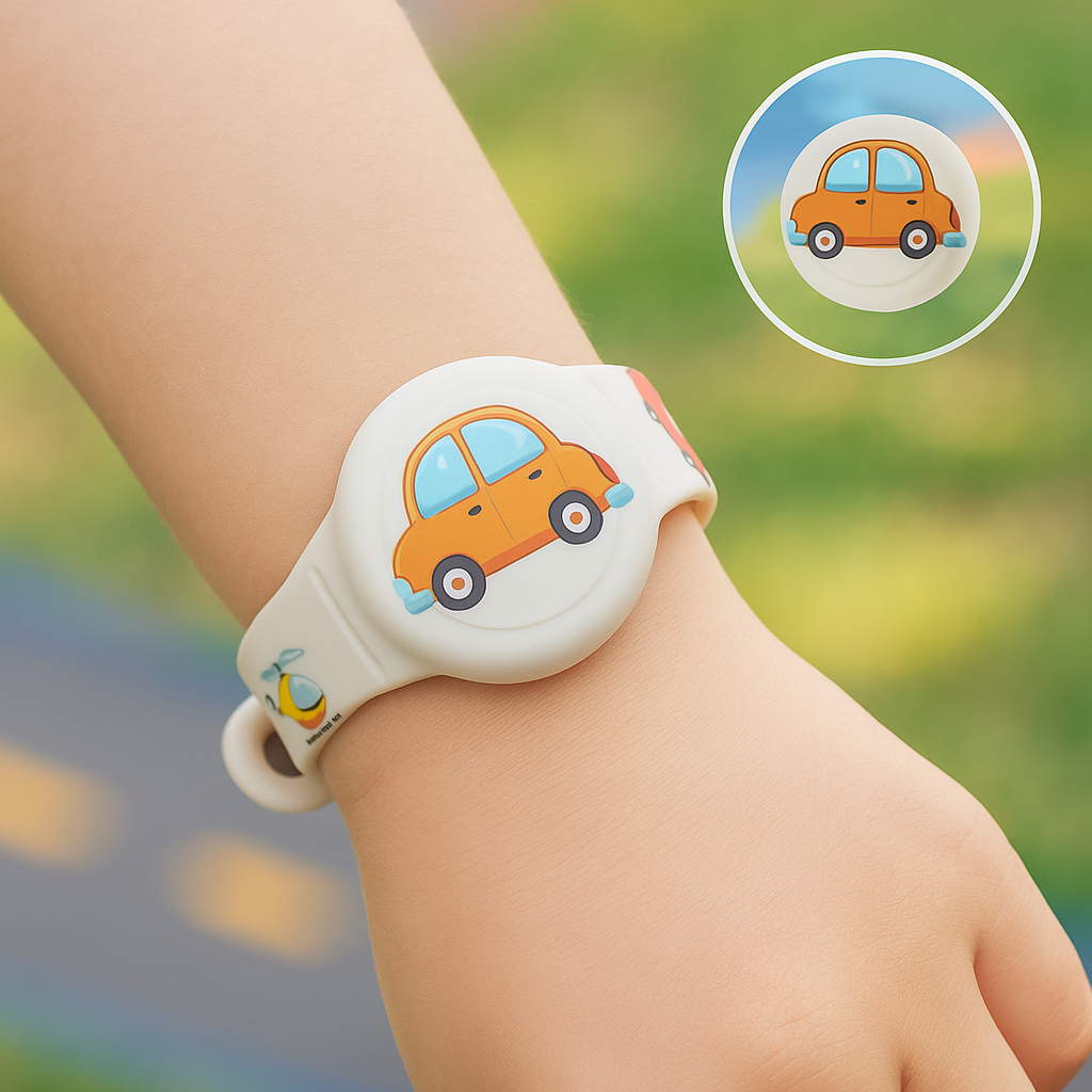 GPS | Kinderarmband | Standortverfolgung | Verstellbares Silikonarmband | KidLoca