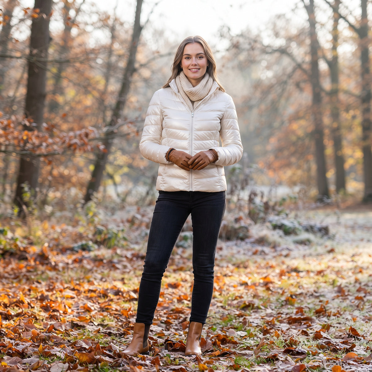 Quilzipper - Damenjacke mit Steppmuster und elastischen Bündchen