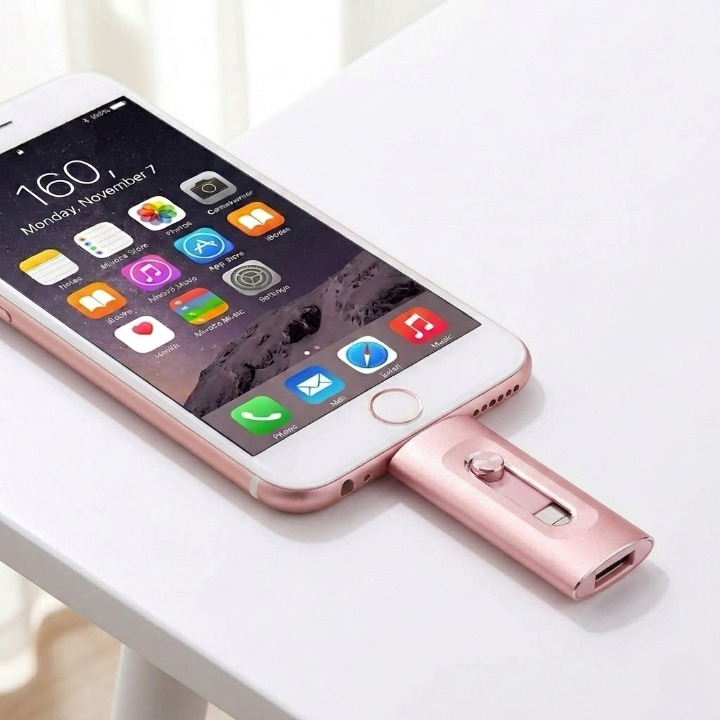 FlashLink – 3-in-1 USB-Stick für iPhone, Android & PC