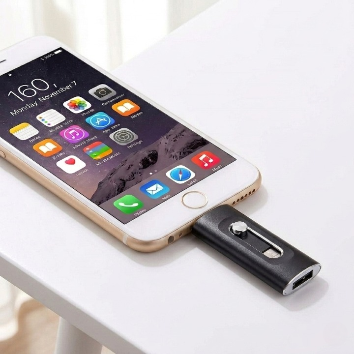 FlashLink – 3-in-1 USB-Stick für iPhone, Android & PC