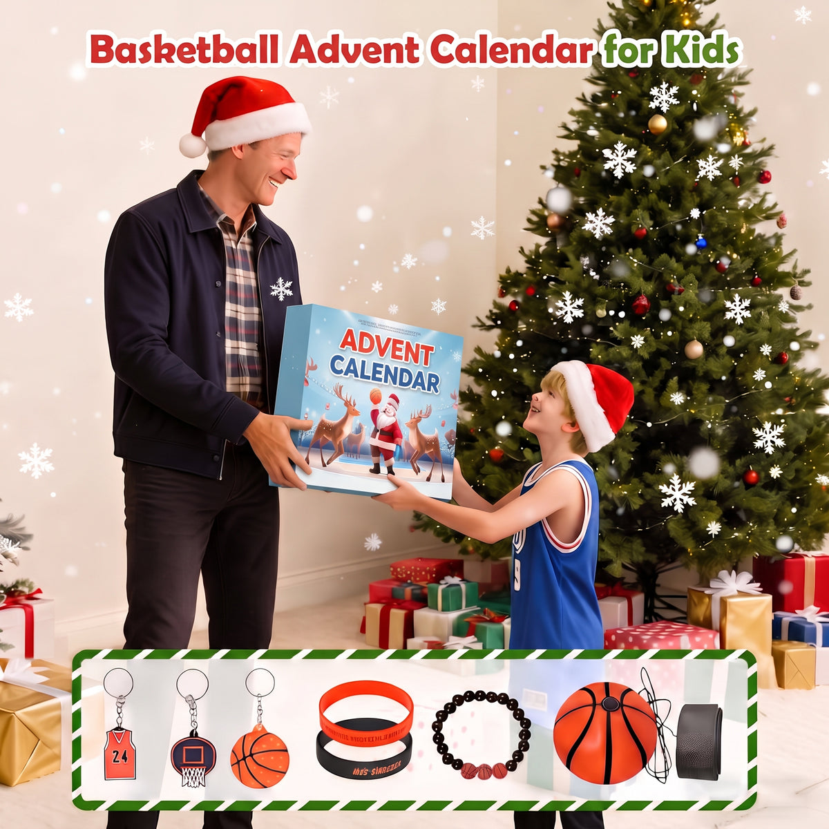 Dunkmas - Basketball-Adventskalender mit Zubehör