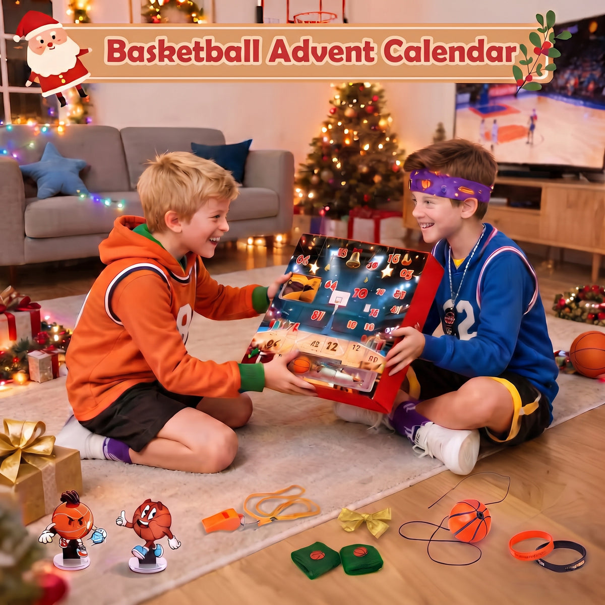 Dunkmas - Basketball-Adventskalender mit Zubehör