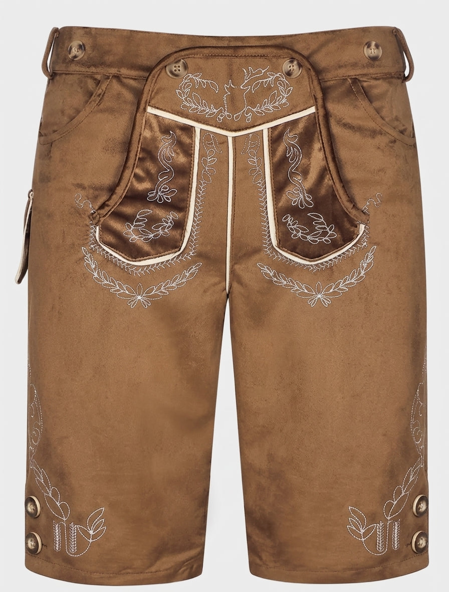 Breechford - Herren Trachtenhose mit besticktem Hosenlatz